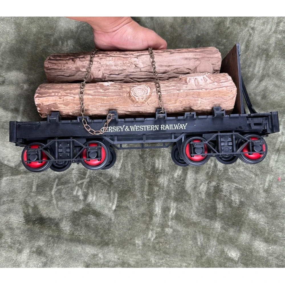 Vintage 1984 Jim Beam Regal China Jersey & Western Railway Log Car Decanter